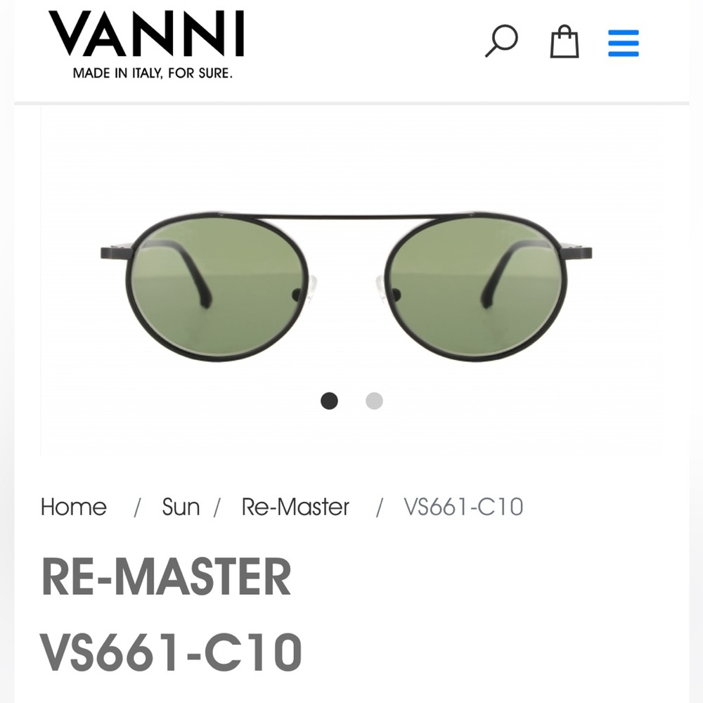 Vanni | Round, Metal Rim sunglasses